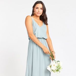 Kendall Maxi Dress - show me your mumu silver sage XS